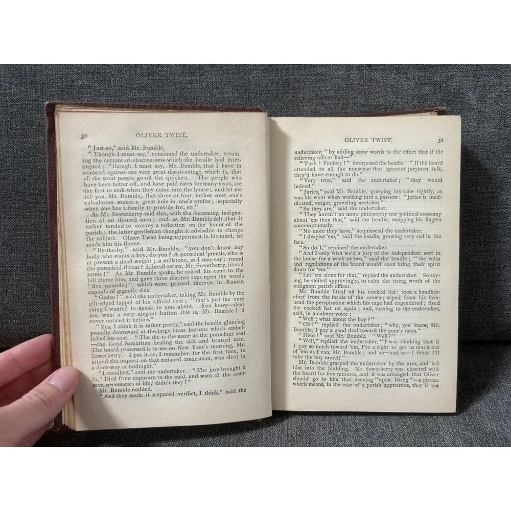 The Adventures of Oliver Twist by Charles Dickens (1900s Hardcover, Hurst And Co